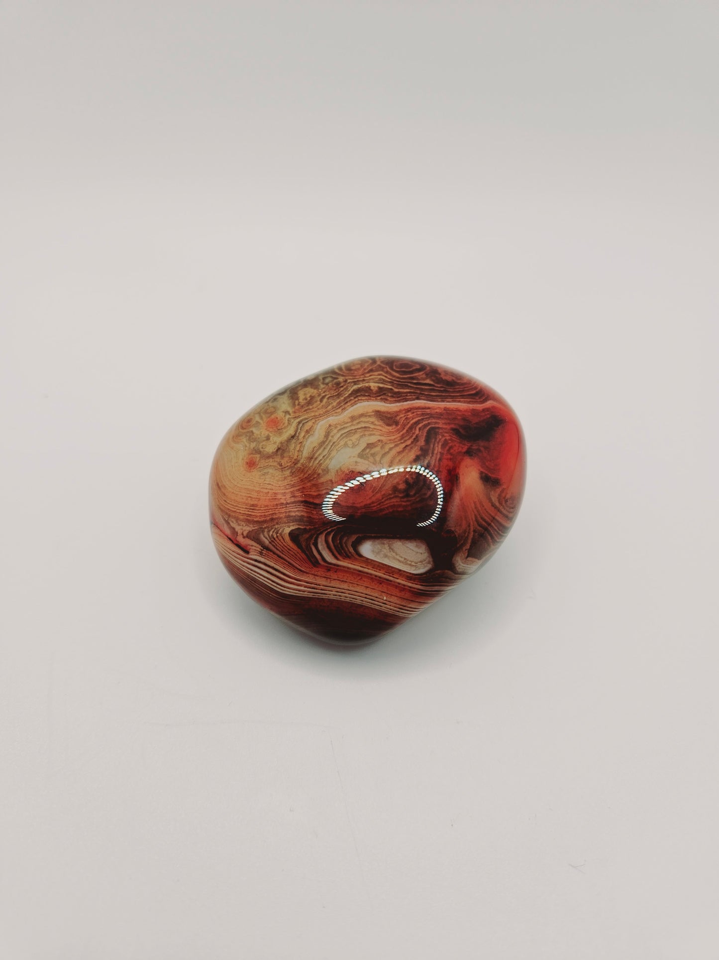 Amazing Lace Agate Palm Stone. This Palm stone is filled with qualities that will help you relax and meditate.