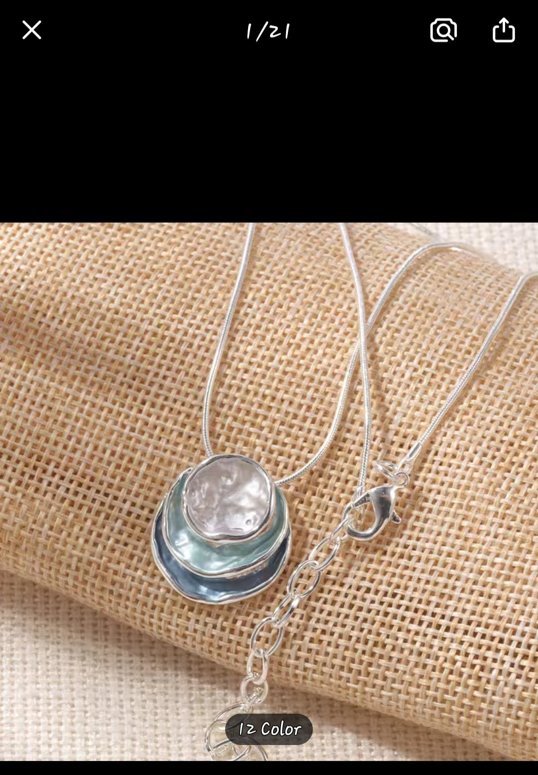 Cute, unique, expressive enamel alloy pendant necklace