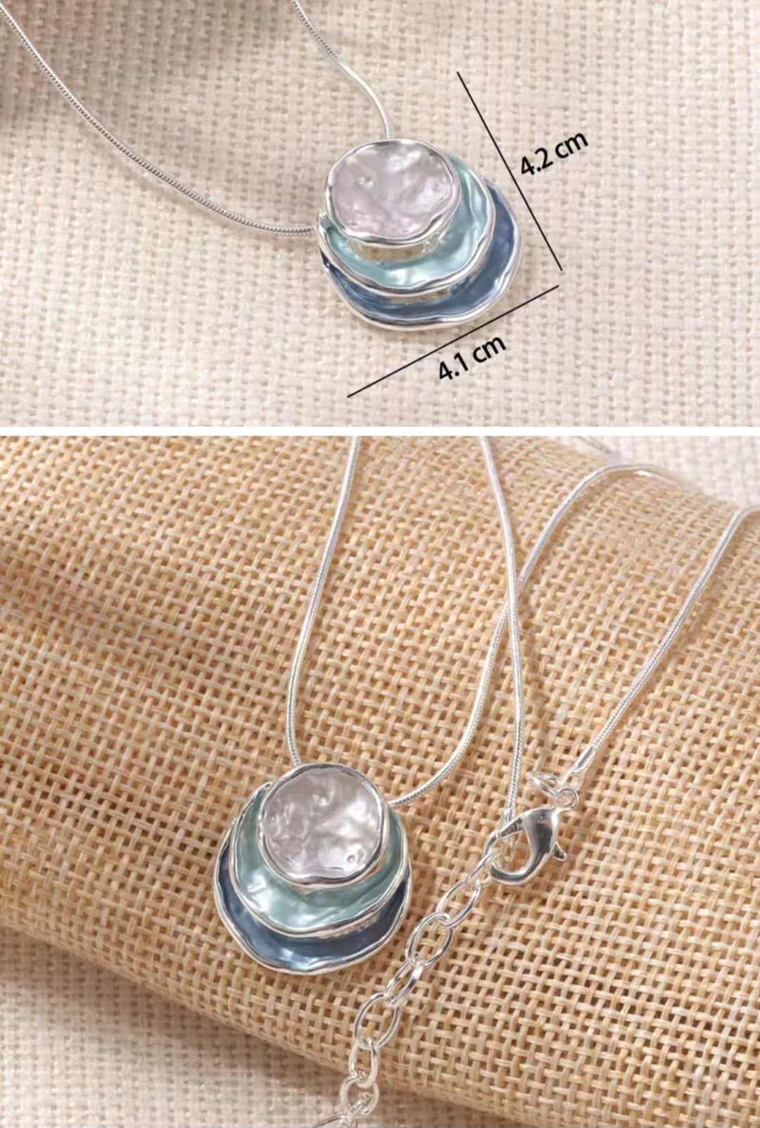 Cute, unique, expressive enamel alloy pendant necklace