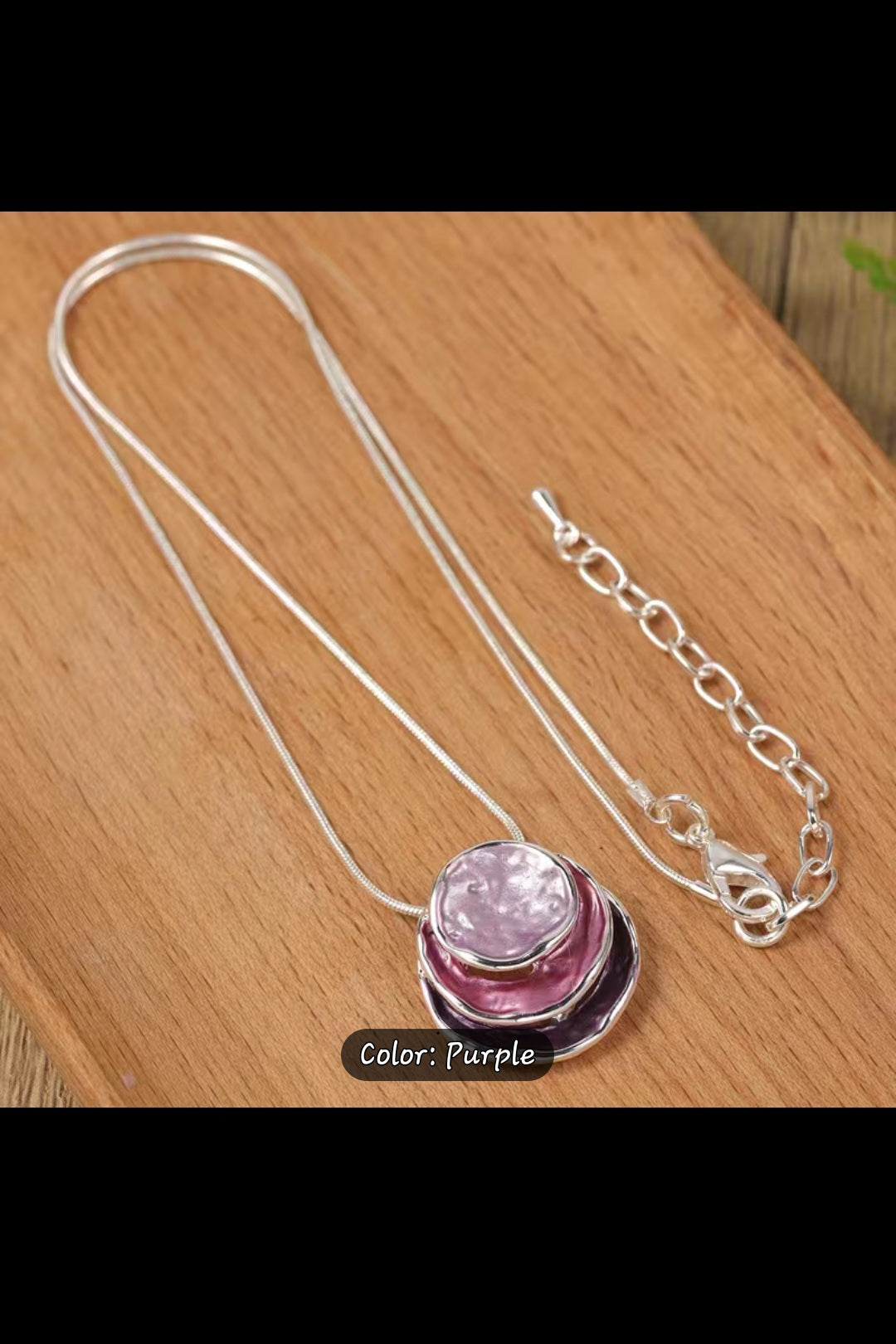 Cute, unique, expressive enamel alloy pendant necklace