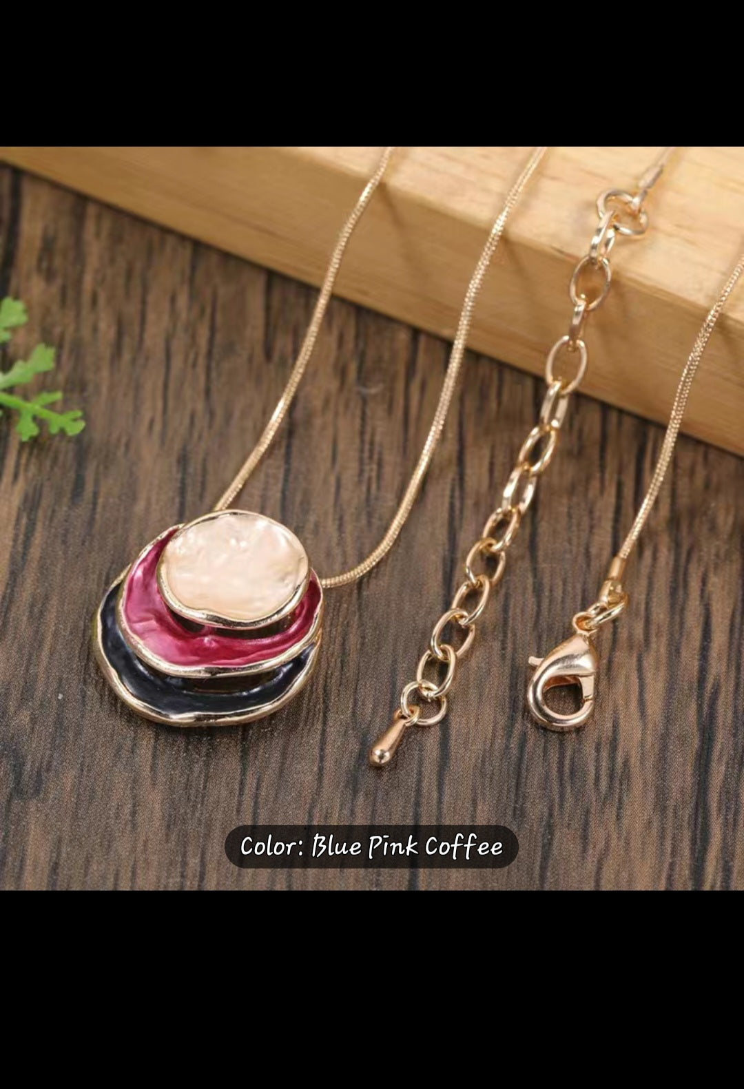 Cute, unique, expressive enamel alloy pendant necklace