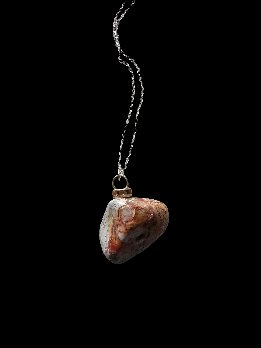 Lace Agate Pendant