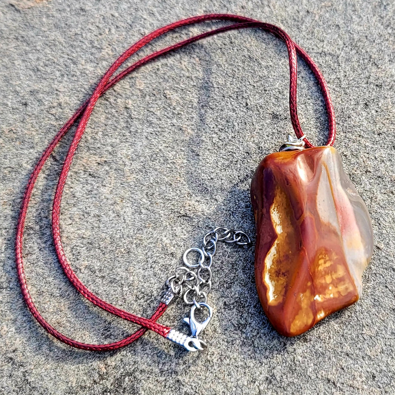 Desert Jasper is famous for its vibrant and unique colors and this pendant doesn't disappoint in that regard. Make a bold statement without saying a word! You can also create a lasting impression by giving this as a gift for most occasions. .