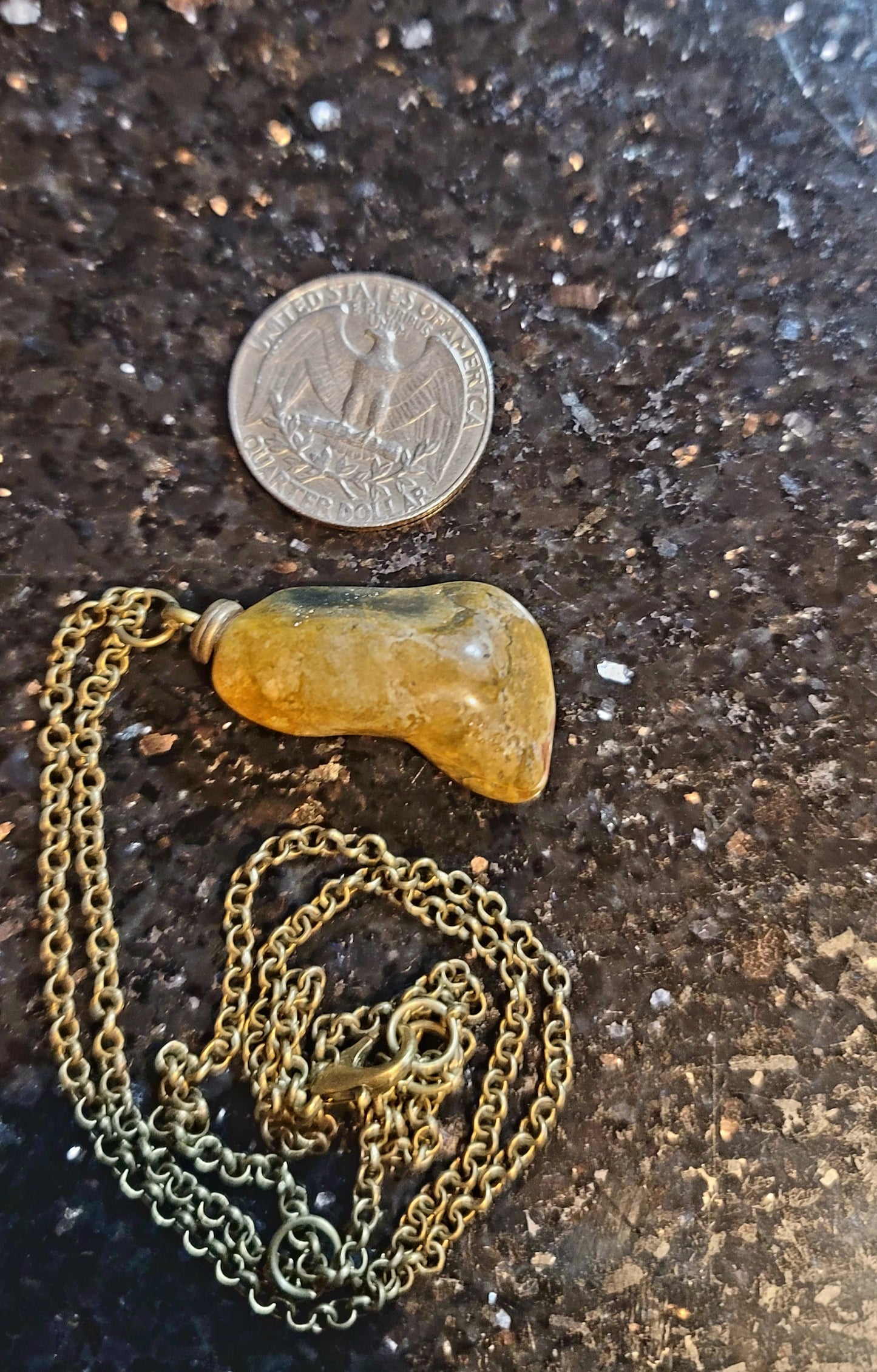 Cute green jasper pendant. Unique little gift for yourself, a friend or loved one.