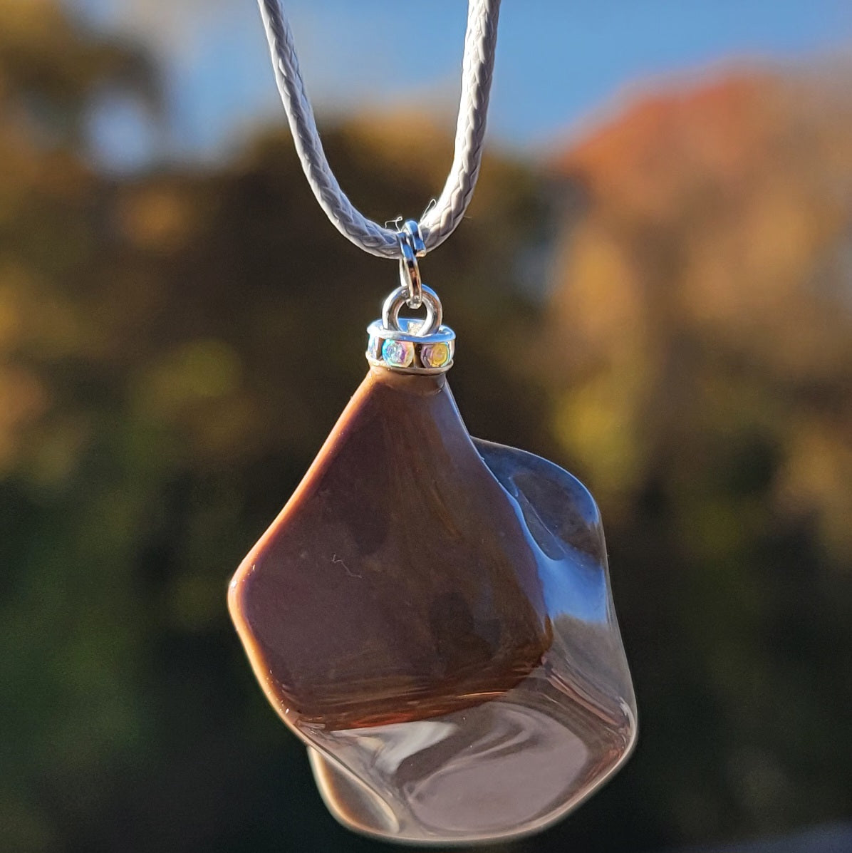 SEE THIS AMAZING BROWN AND GREY DESERT JASPER PENDANT