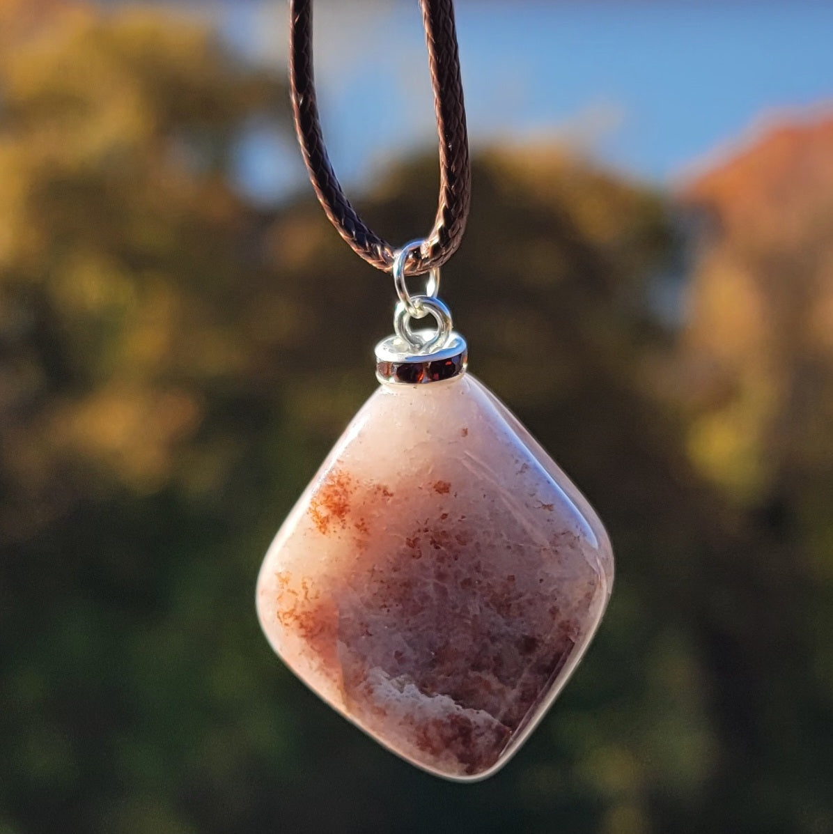 One of a kind Ferruginous Quartz Pendant