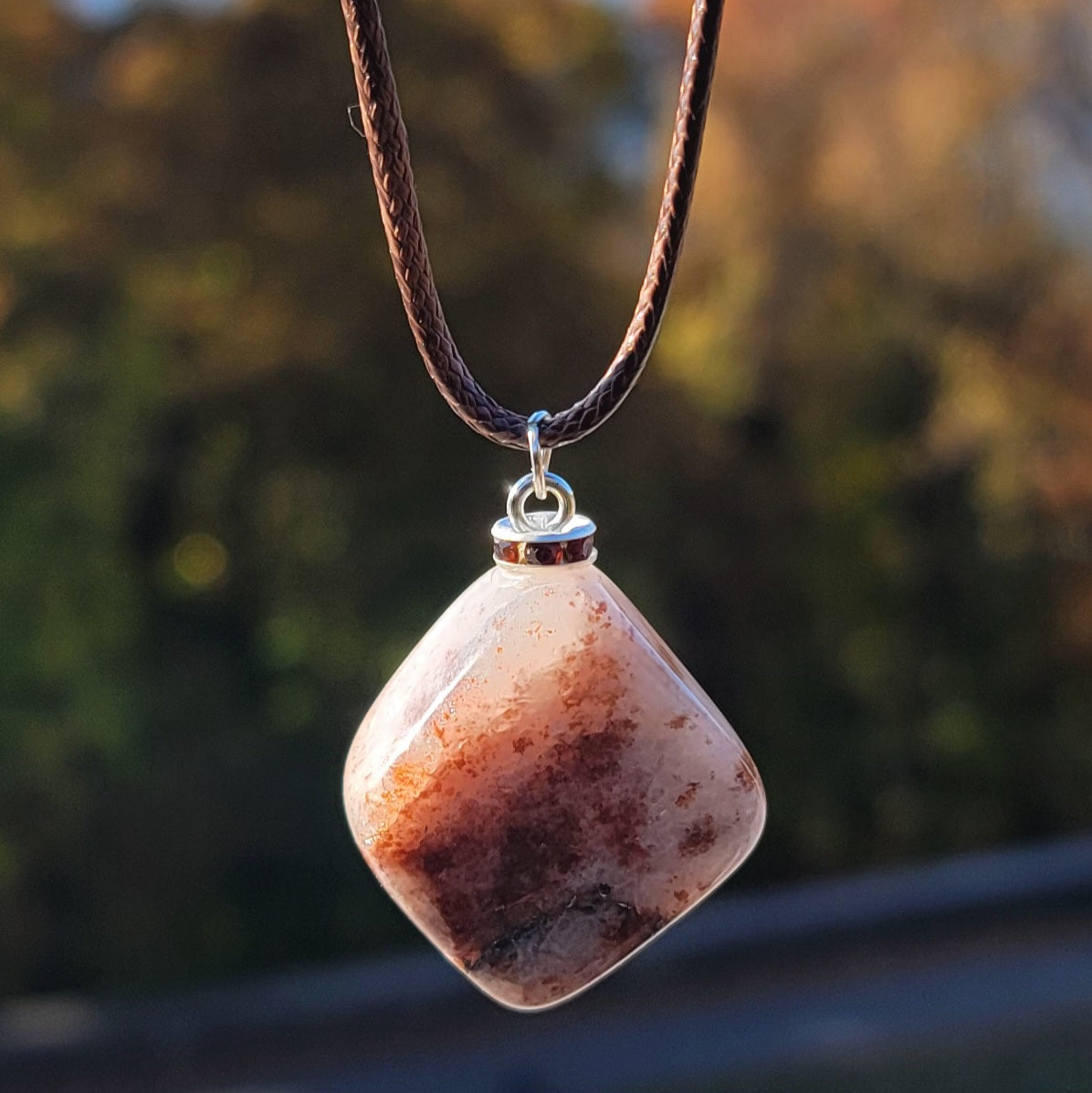 One of a kind Ferruginous Quartz Pendant