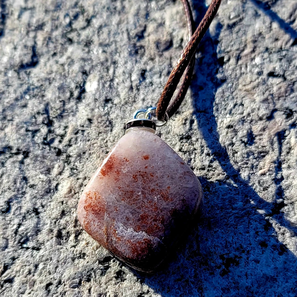 One of a kind Ferruginous Quartz Pendant