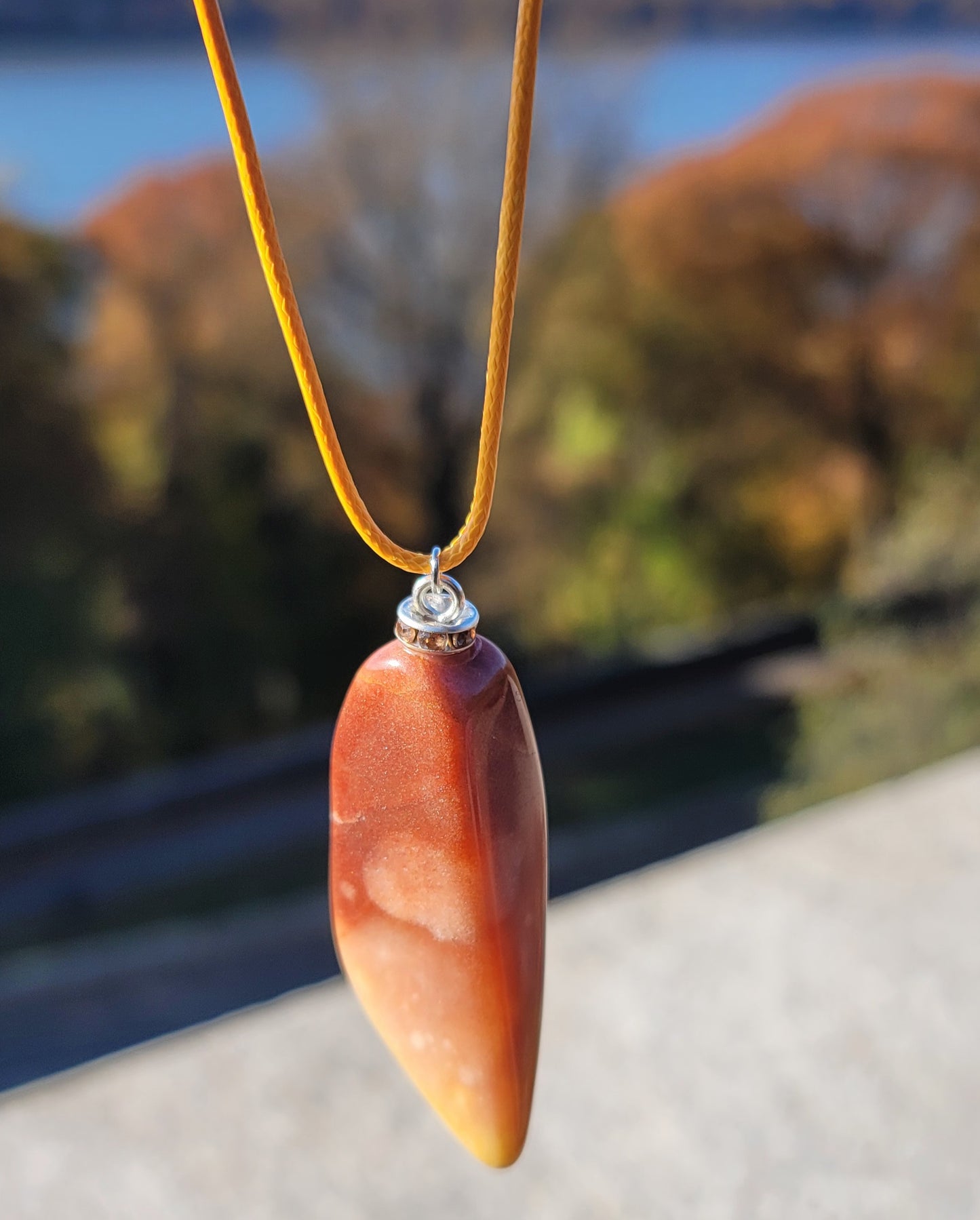 THIS AMAZINGLY BRIGHT & BOLD MOOKAITE PENDANT IS GUARANTEED TO BE ONE-OF-A-KIND