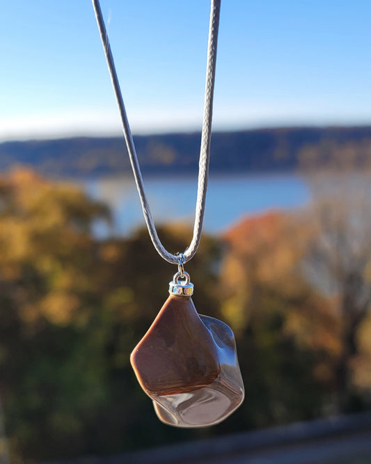 SEE THIS AMAZING BROWN AND GREY DESERT JASPER PENDANT