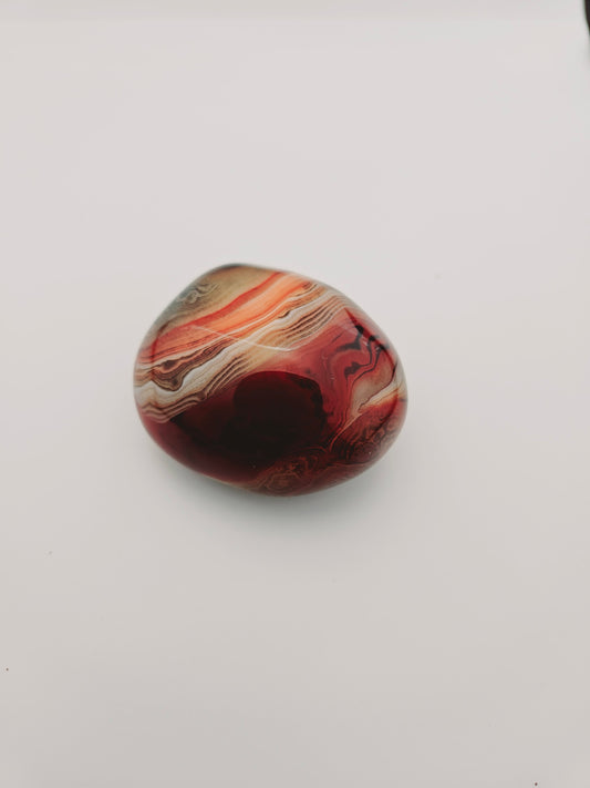 Amazing Lace Agate Palm Stone. This Palm stone is filled with qualities that will help you relax and meditate.