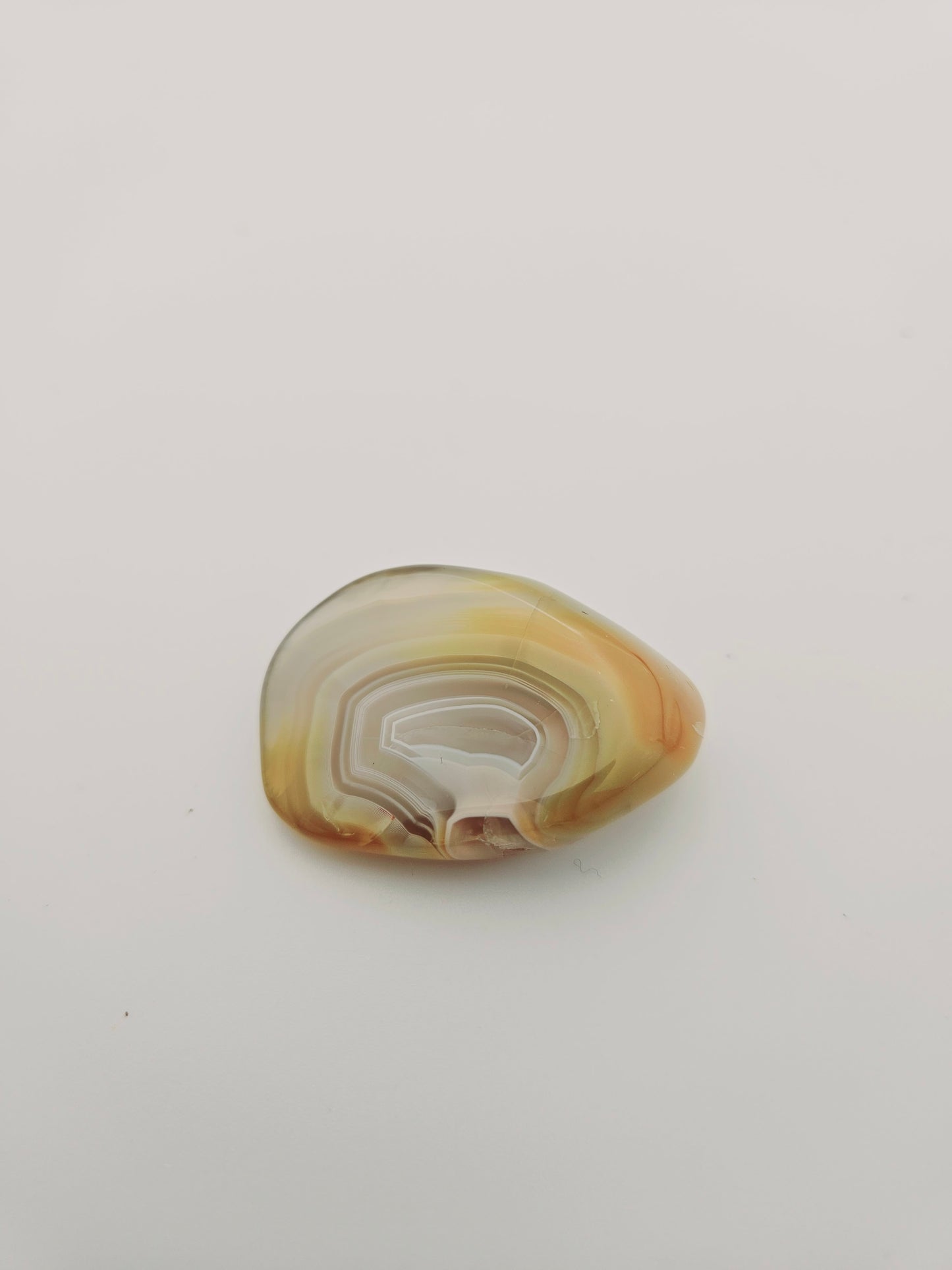 Lace Agate Palm Stone with unique shape that is designed to keep you calm and relax. Ideal to help with nervousness or just to relax or meditate. Give as a thoughtful gift, today.