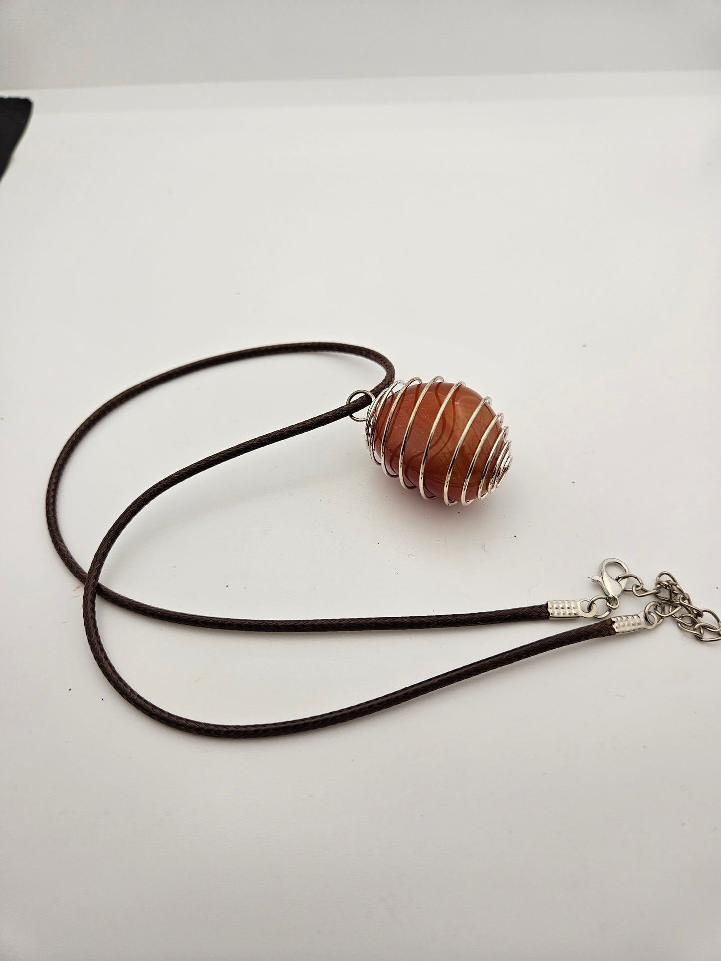 SPIRAL CAGE CARNELIAN AGATE