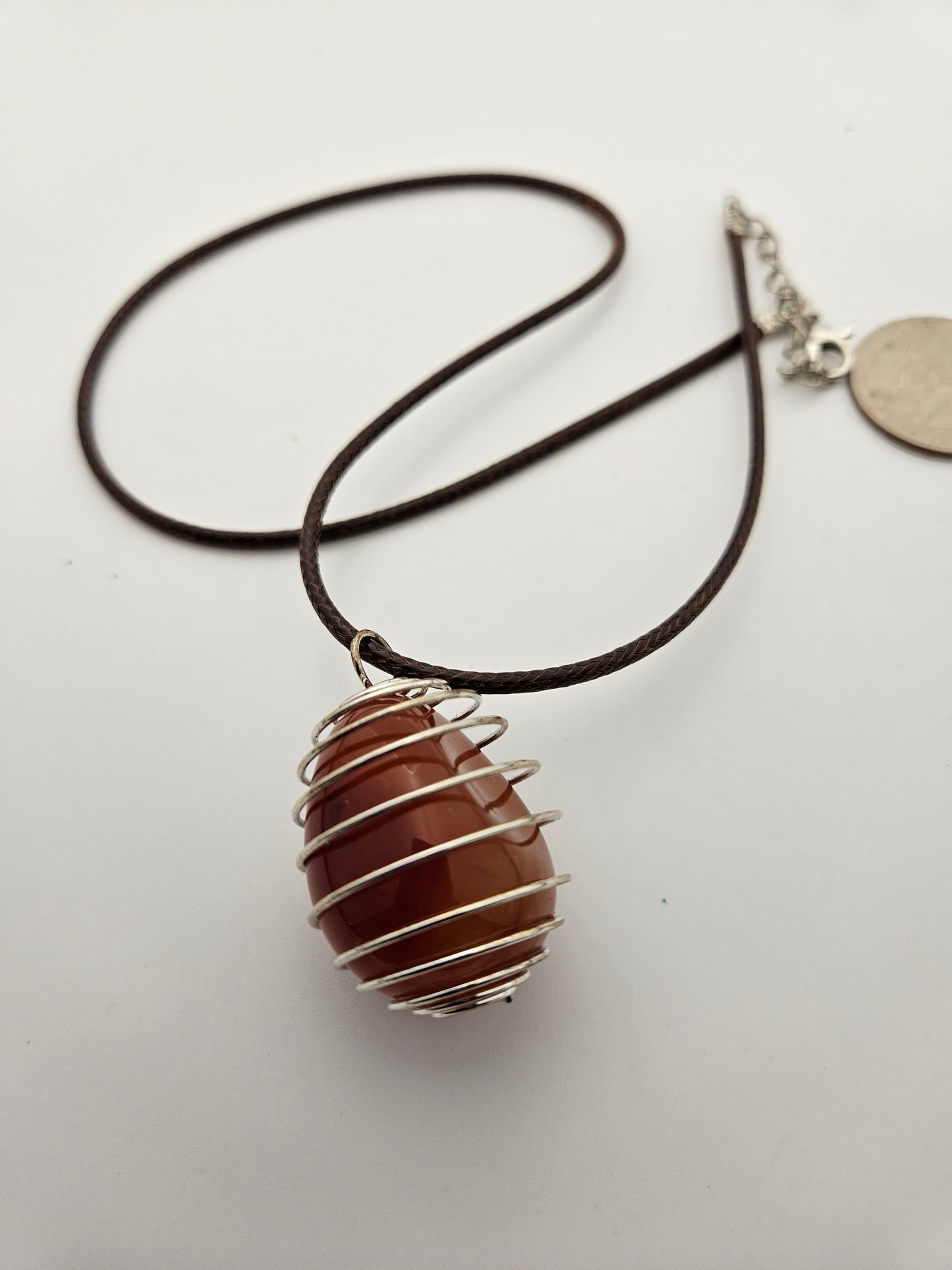 SPIRAL CAGE CARNELIAN AGATE