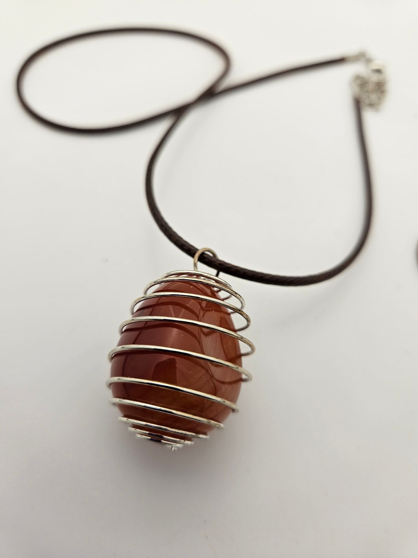 SPIRAL CAGE CARNELIAN AGATE