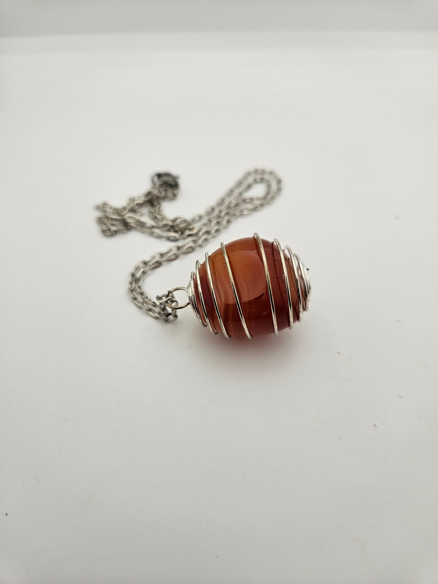 BEAUTIFUL CARNELIAN AGATE PENDANT!