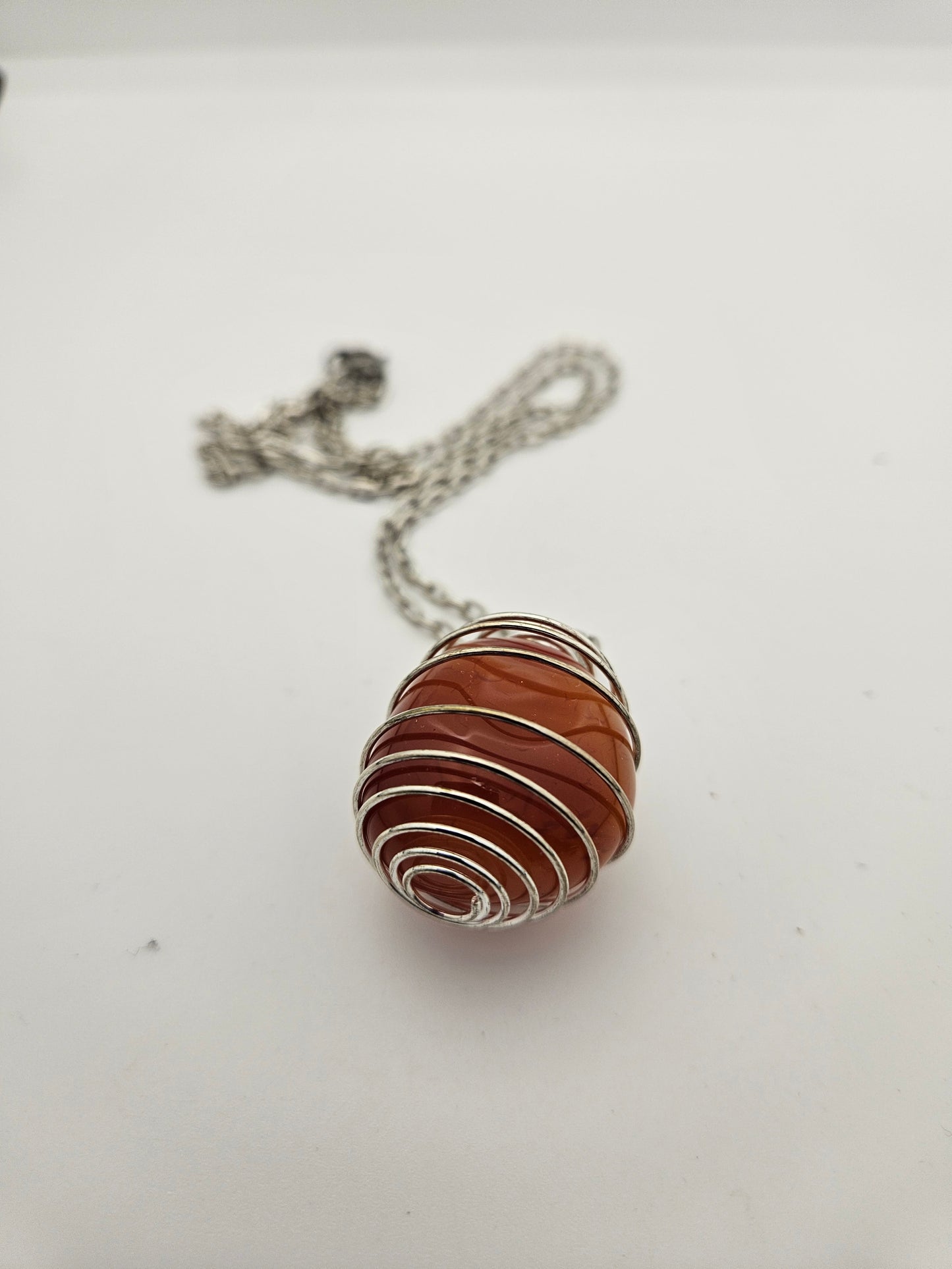 BEAUTIFUL CARNELIAN AGATE PENDANT!