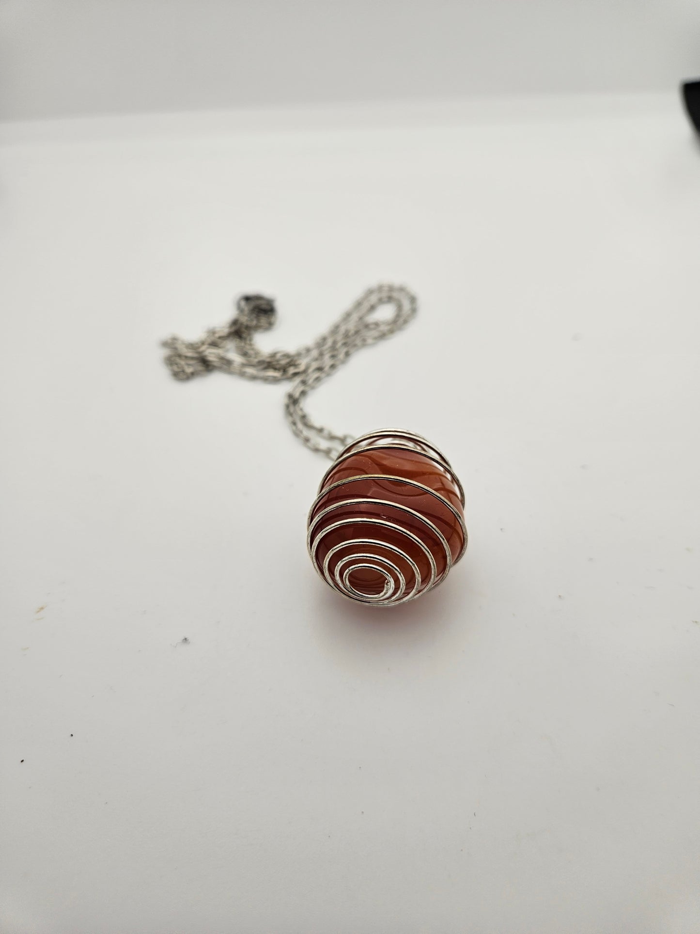 BEAUTIFUL CARNELIAN AGATE PENDANT!