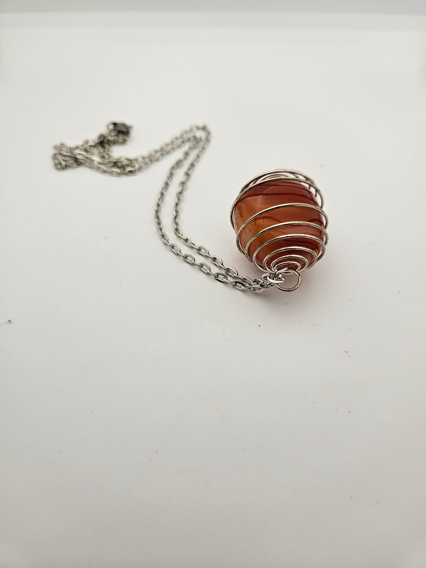 BEAUTIFUL CARNELIAN AGATE PENDANT!