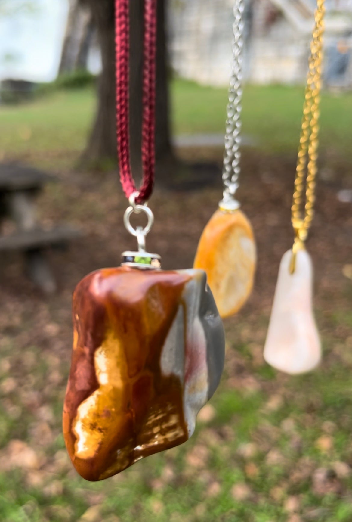 Desert Jasper is famous for its vibrant and unique colors and this pendant doesn't disappoint in that regard. Make a bold statement without saying a word! You can also create a lasting impression by giving this as a gift for most occasions. .