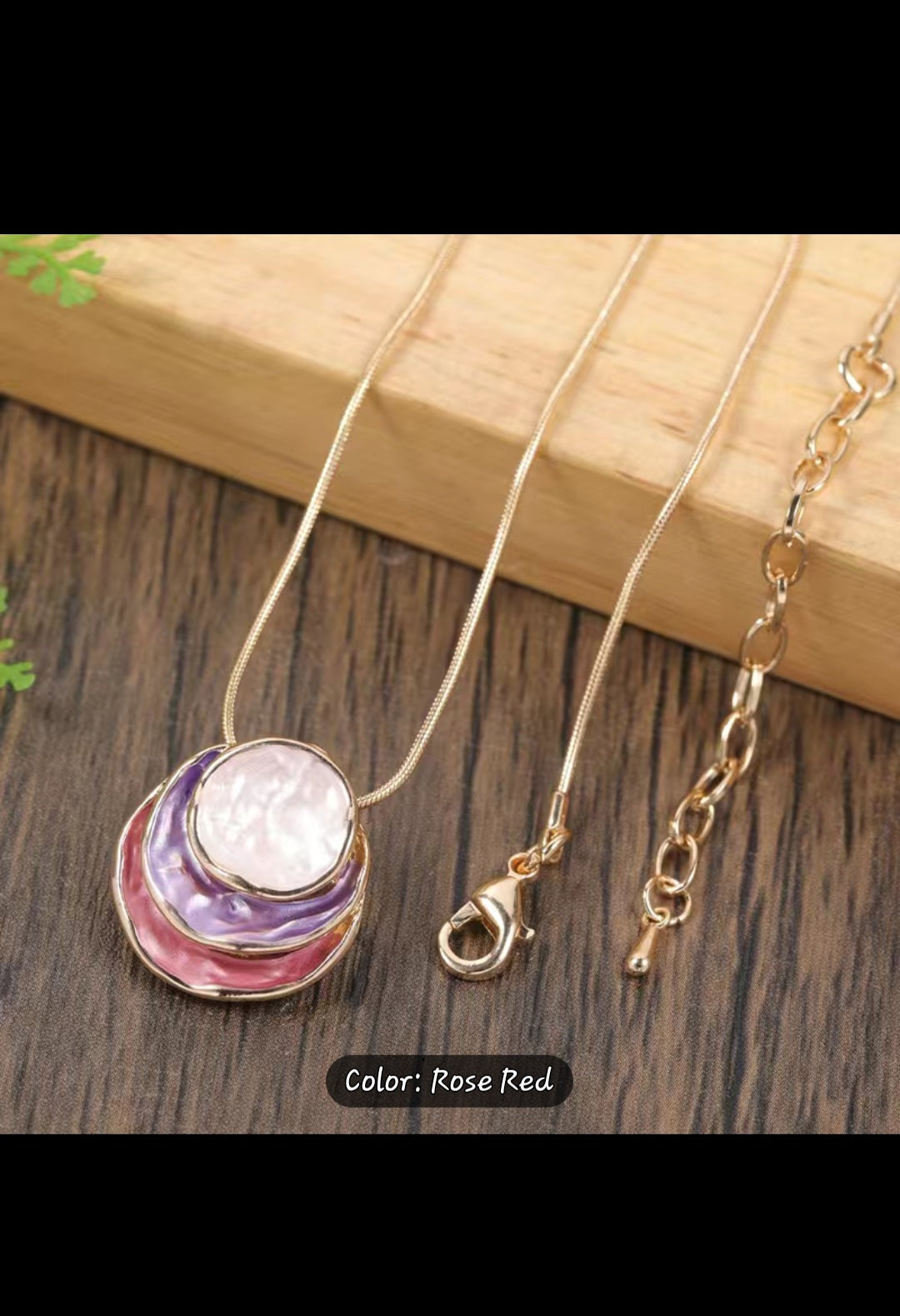 Cute, unique, expressive enamel alloy pendant necklace