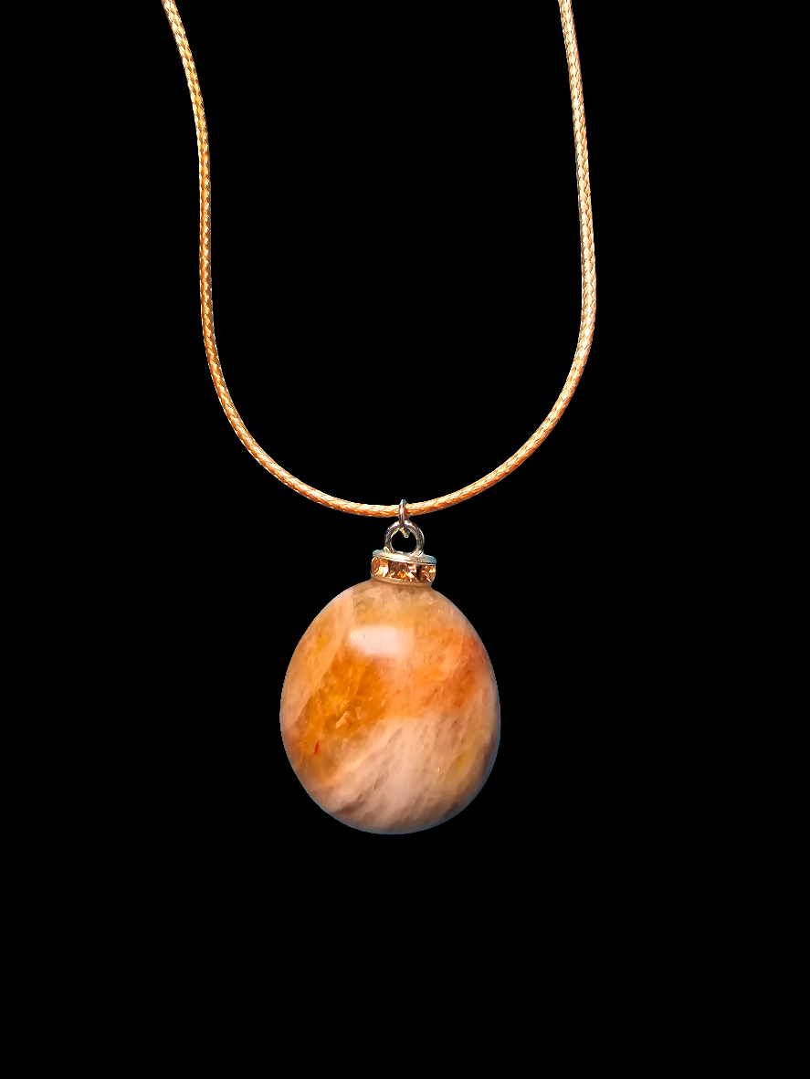 Orange Quartz Pendant