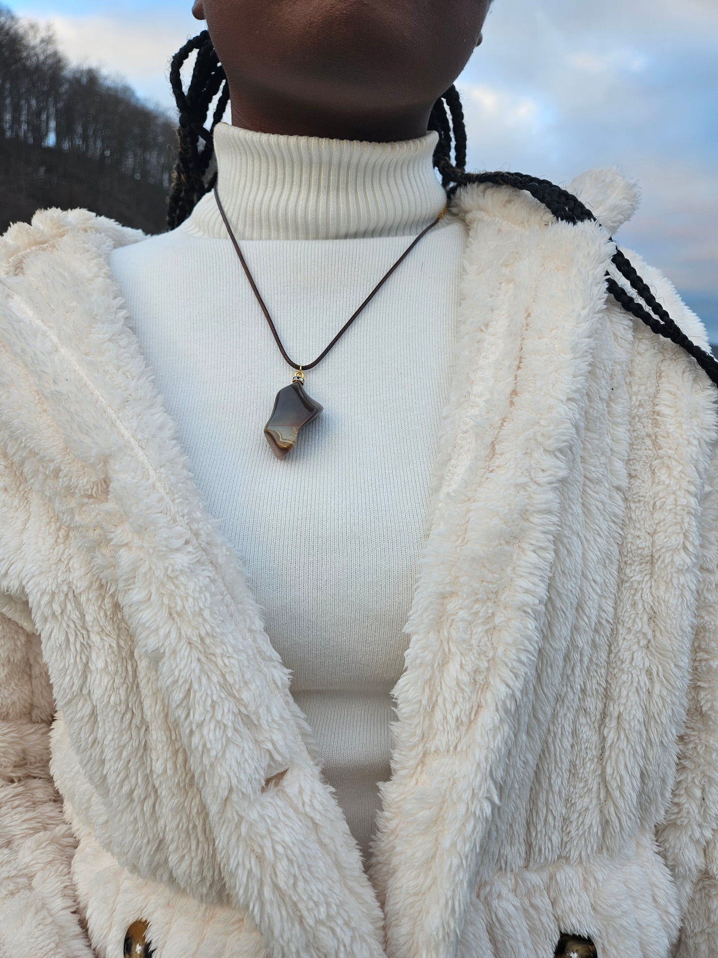 AMAZING DESERT JASPER PENDANT.