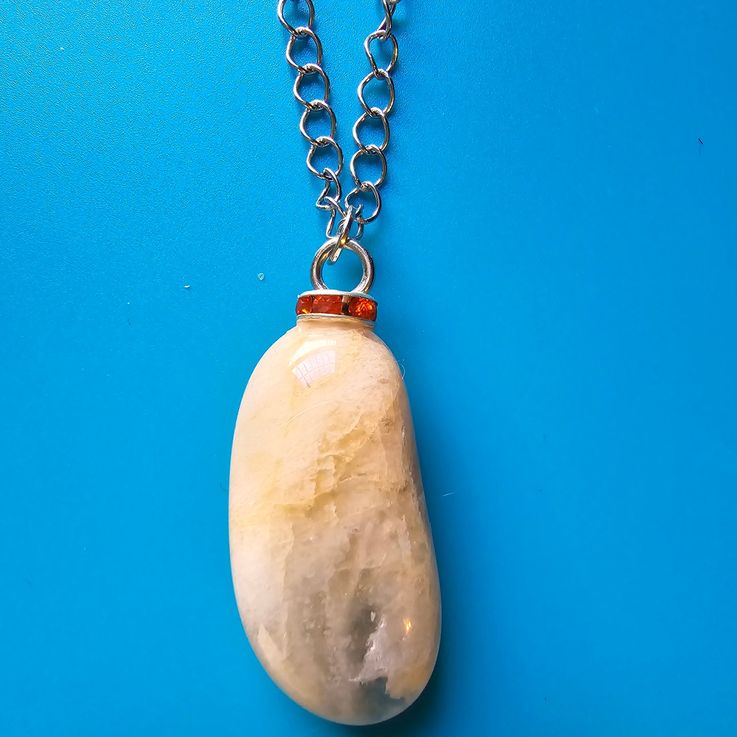 YELLOW & CLEAR QUARTZ PENDANT