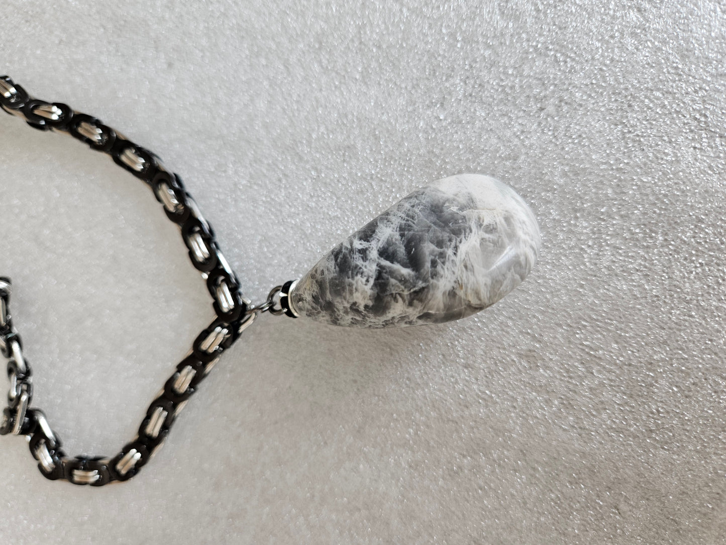 BIG AND BOLD MOONSTONE PENDANT.