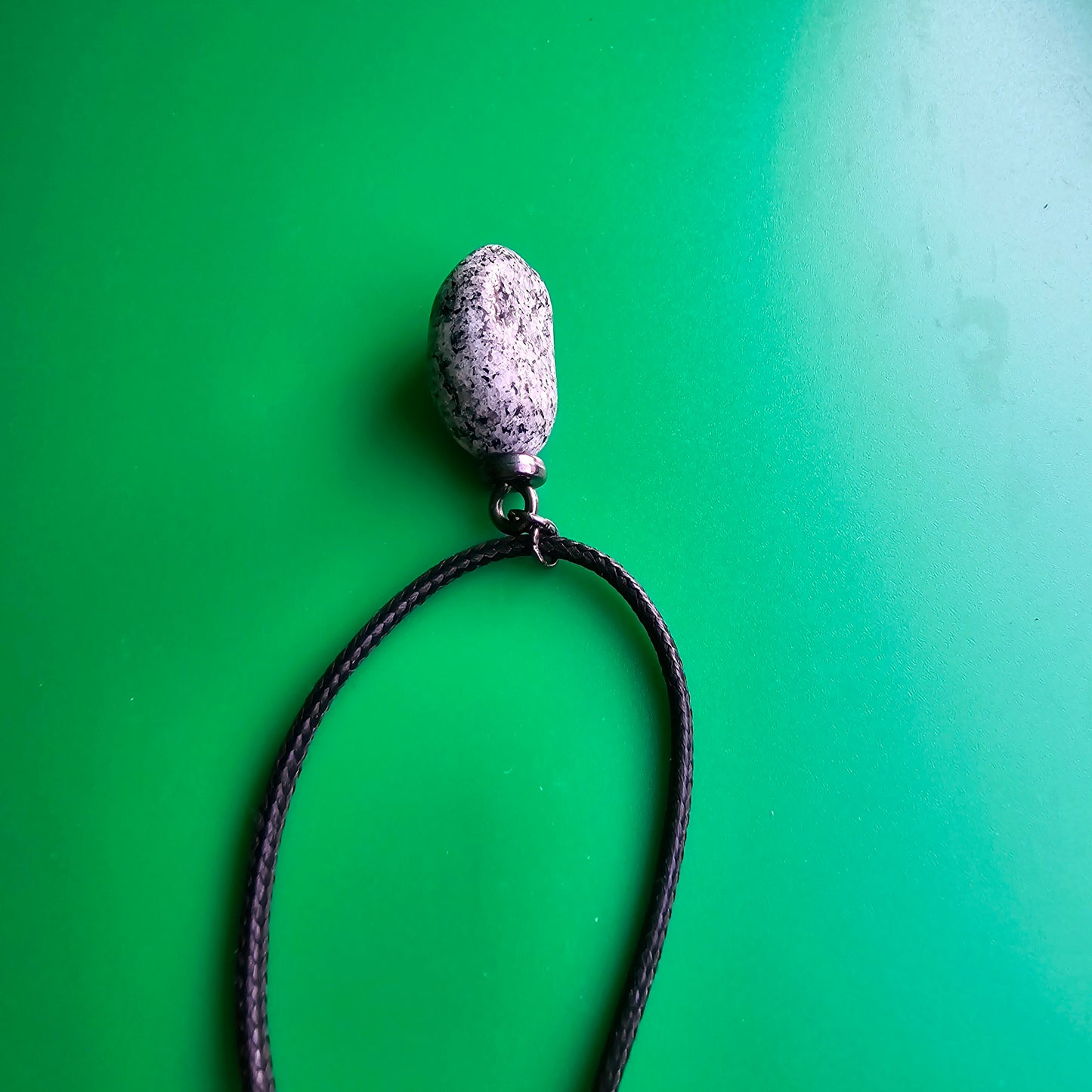 BLACK & WHITE DIORITE PENDANT