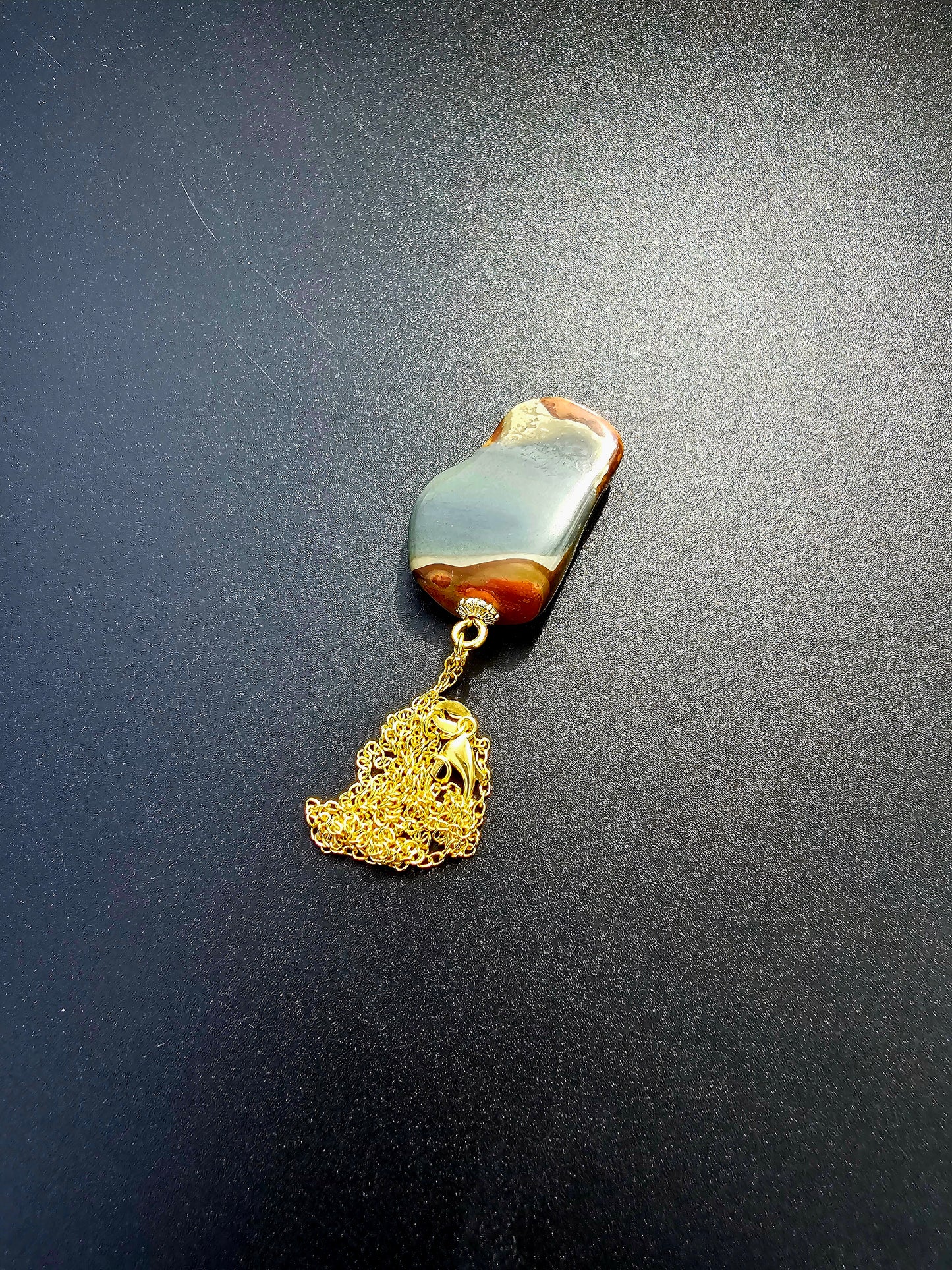 A BEAUTIFUL DESERT JASPER PENDANT