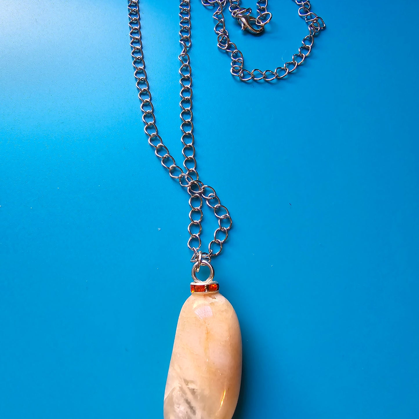 YELLOW & CLEAR QUARTZ PENDANT