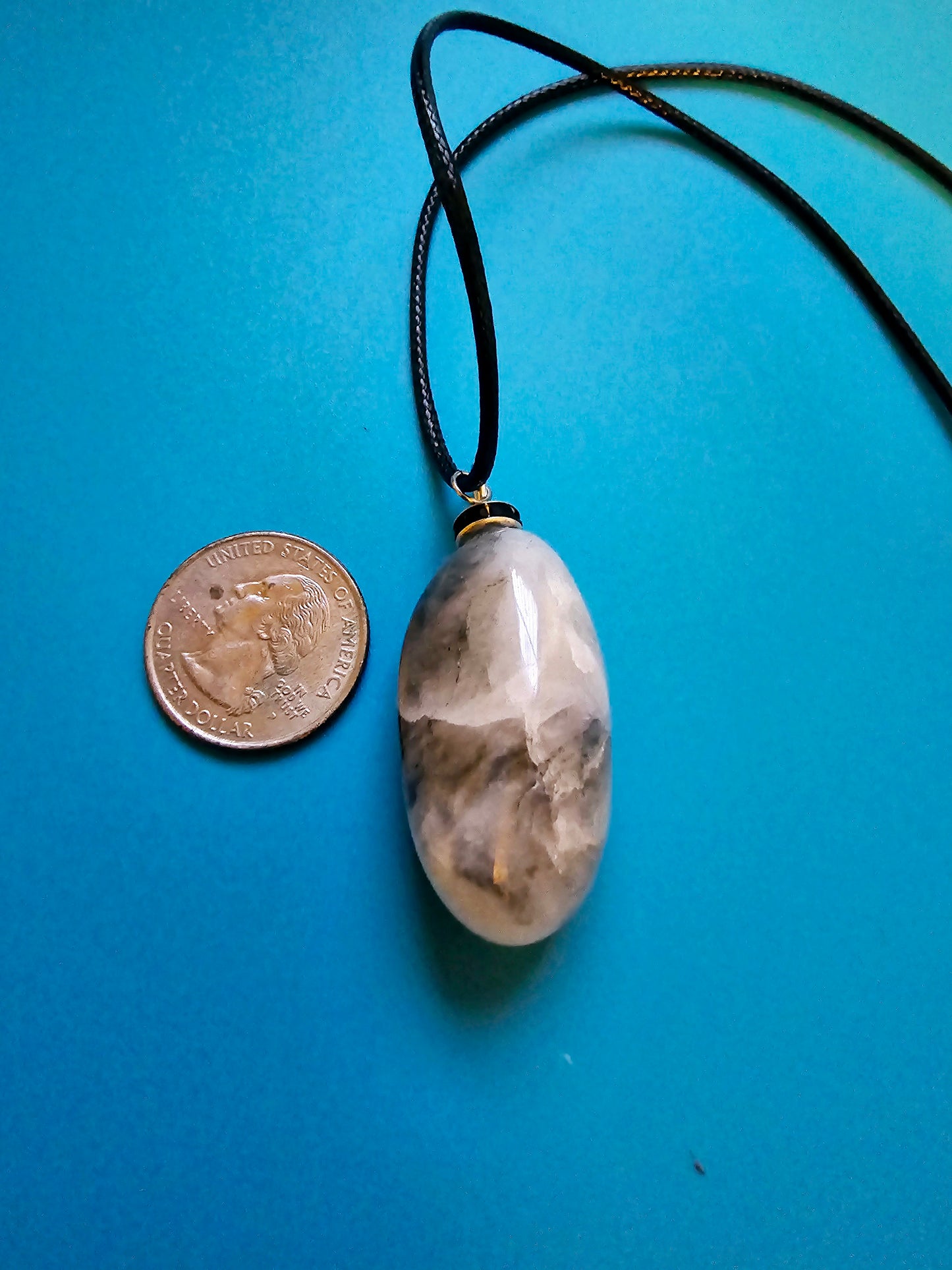 Black Moonstone Pendant