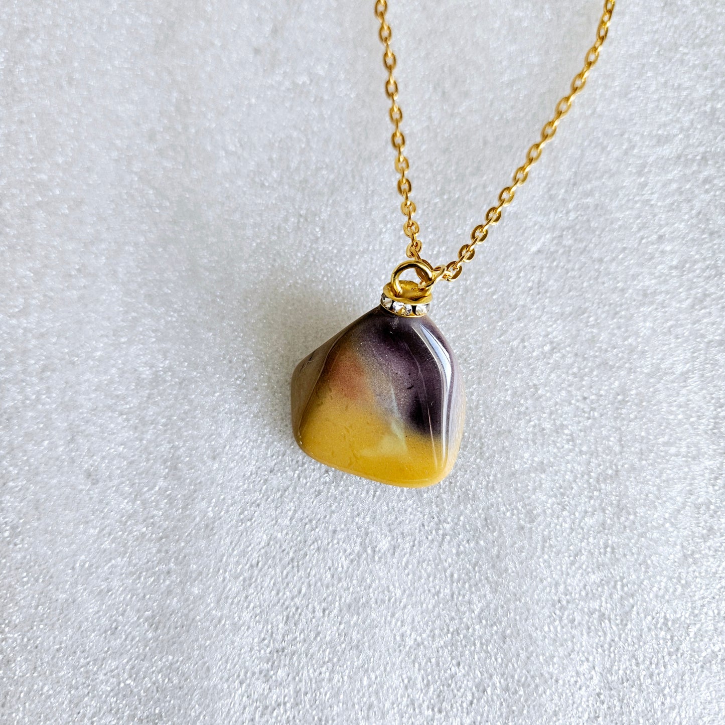 Cool Desert Jasper Pendant with a vibrant color pattern and shape. You will absolutely love this piece.