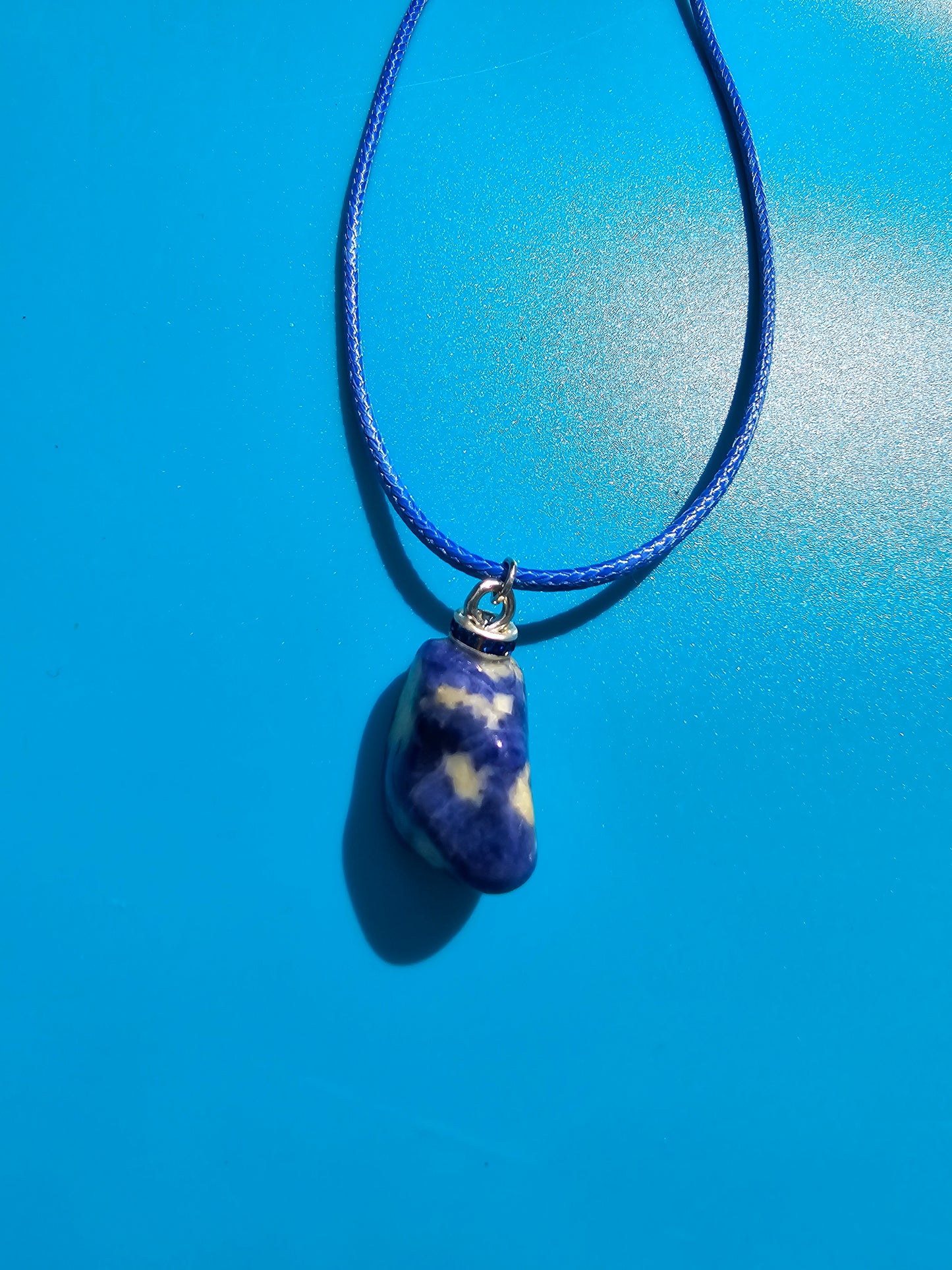 CUTE BLUE & WHITE SODALITE PENDANT