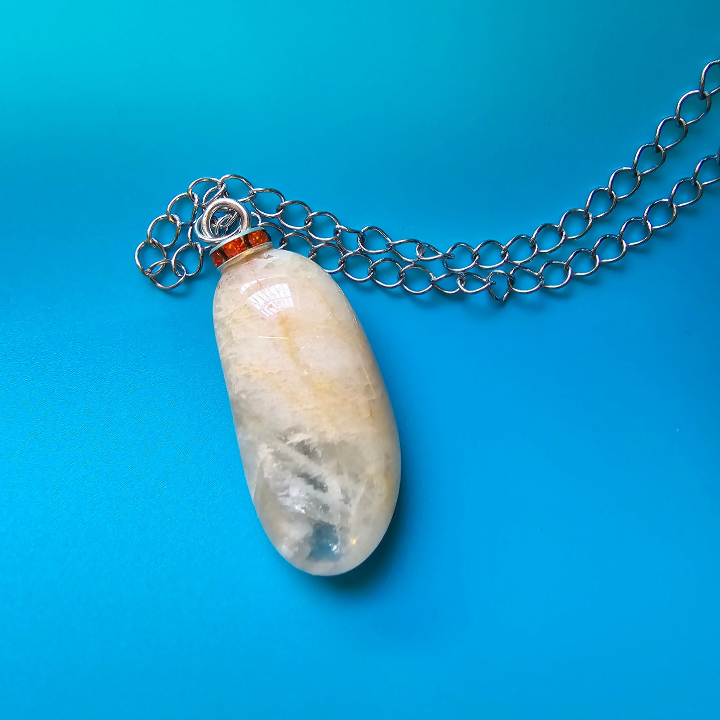 YELLOW & CLEAR QUARTZ PENDANT