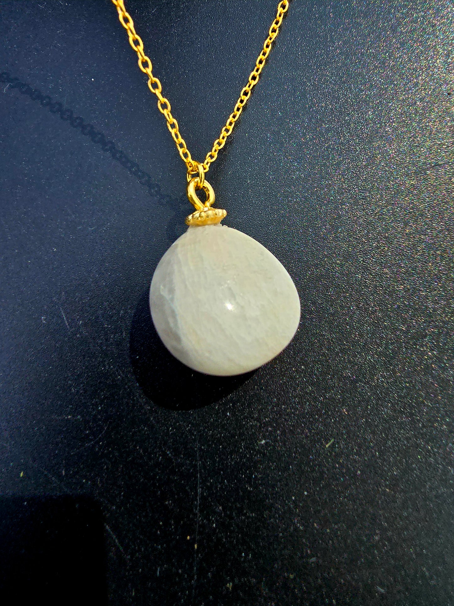 White & Clear Quartz Pendant