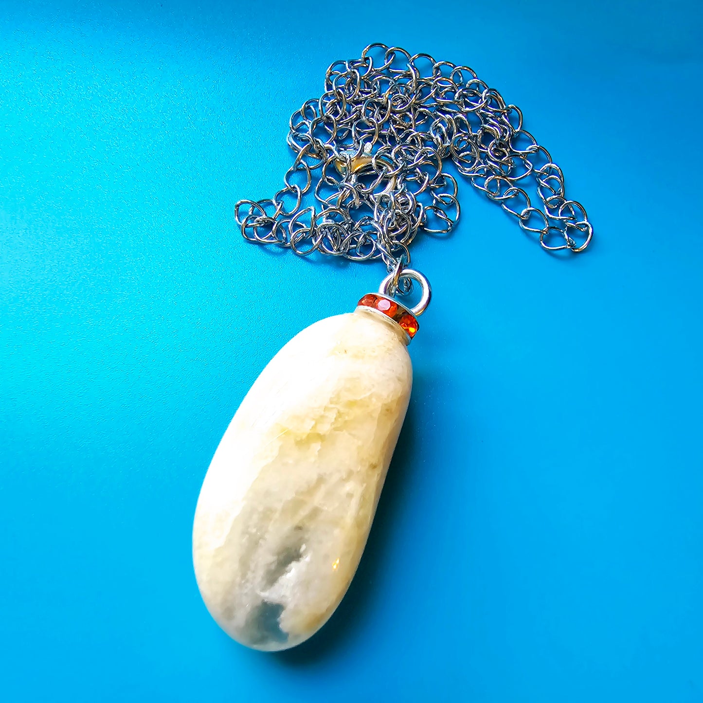 YELLOW & CLEAR QUARTZ PENDANT